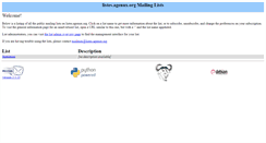 Desktop Screenshot of listes.agenux.org