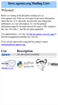 Mobile Screenshot of listes.agenux.org
