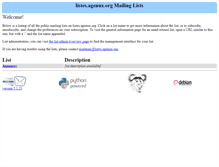 Tablet Screenshot of listes.agenux.org